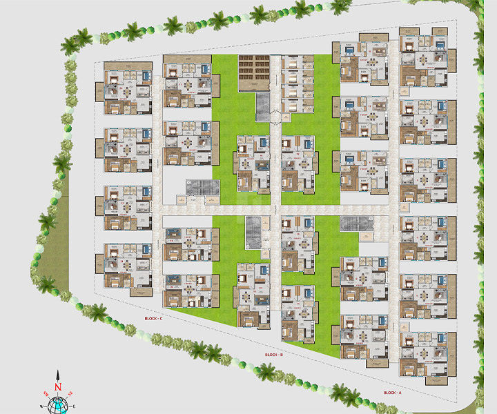 Abinandana Skylark 1 Floor plan